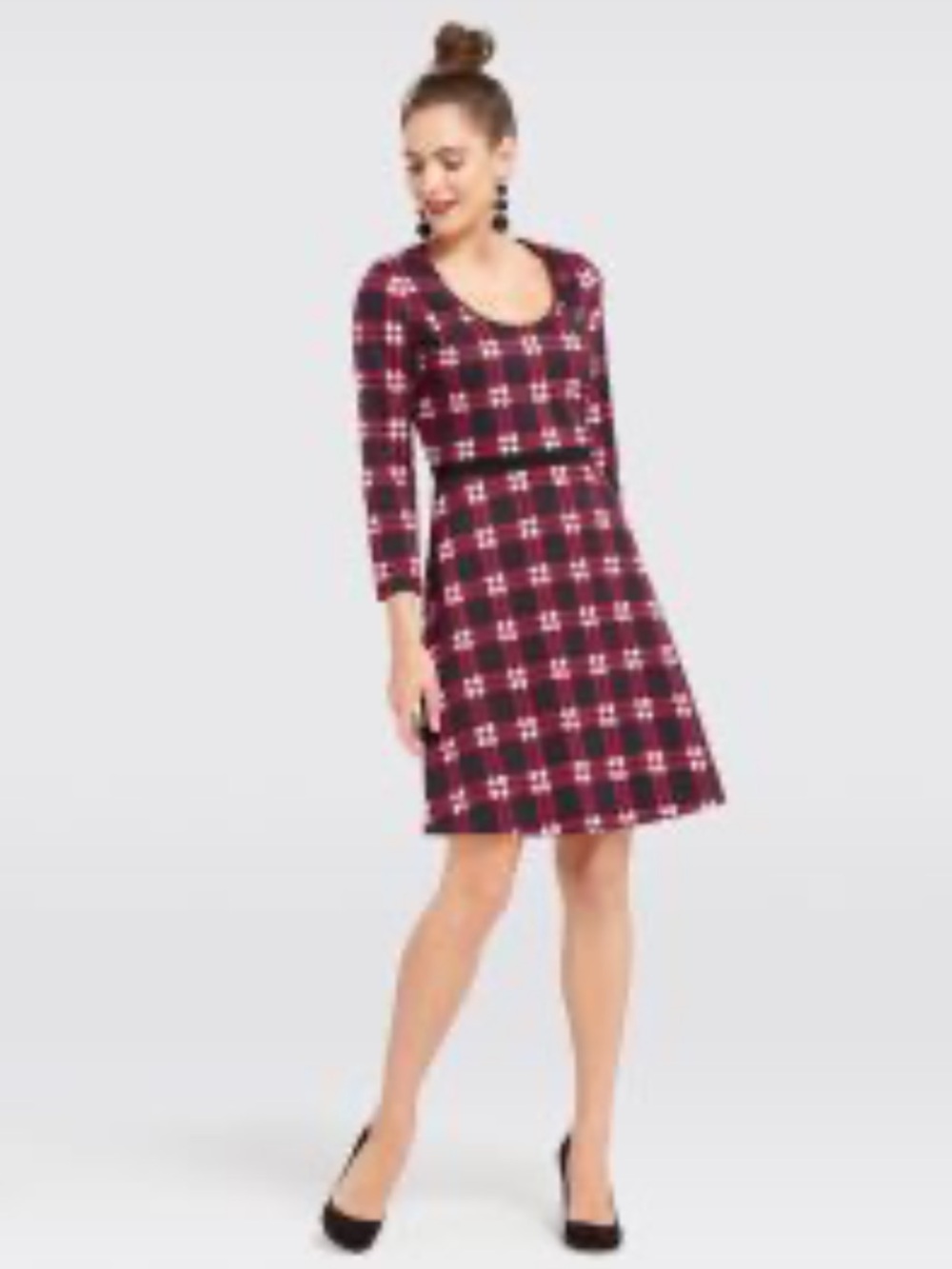 NWT Draper James Windowpane Knit Dress Size Medium